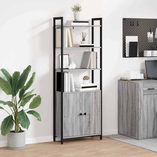 Armadio per Libri Grigio Sonoma 60 x 24 x 161 cm | homemem39