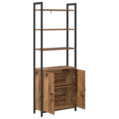 Armadio per Libri Legno vecchio 60 x 24 x 161 cm