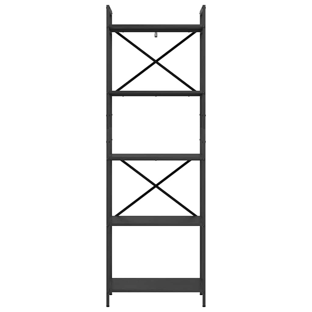 Libreria Rovere Nero 56 x 34 x 171 cm Legno multistrato