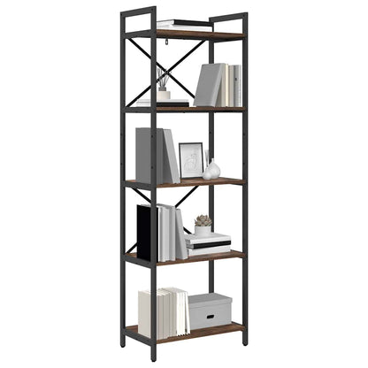 Libreria Rovere fumé 56 x 34 x 171 cm Legno multistrato