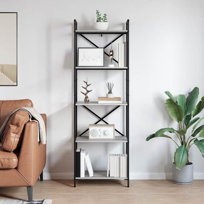 Libreria Grigio Sonoma 56 x 34 x 171 cm Legno multistrato
