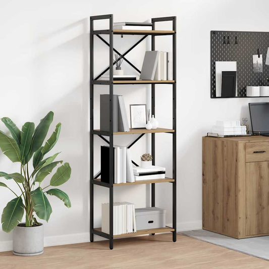 Libreria Rovere artigianale 56 x 34 x 171 cm Legno multistrato