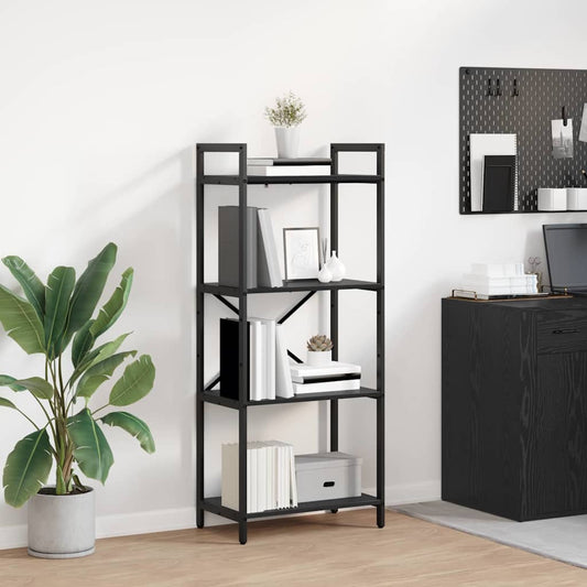 Libreria Rovere Nero 56 x 34 x 133,5 cm Legno multistrato | homemem39