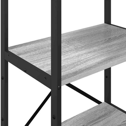 Libreria Grigio Sonoma 56 x 34 x 133,5 cm Legno multistrato