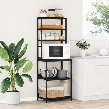 Mensola da cucina Rovere Nero 60 x 40 x 168 cm