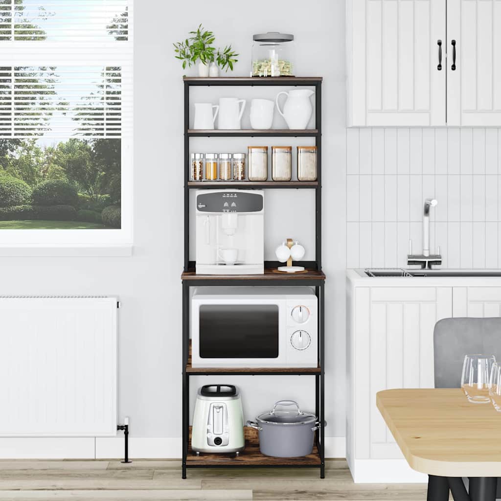 Mensola da cucina Rovere fumé 60 x 40 x 168 cm