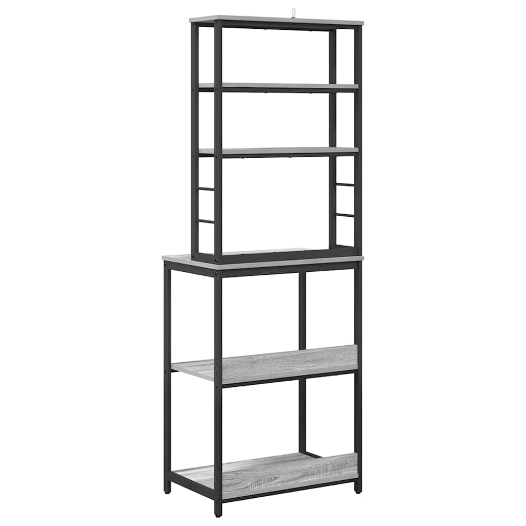 Mensola da cucina Grigio Sonoma 60 x 40 x 168 cm