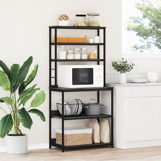 Mensola da cucina Rovere Nero 80 x 40 x 168 cm | homemem39