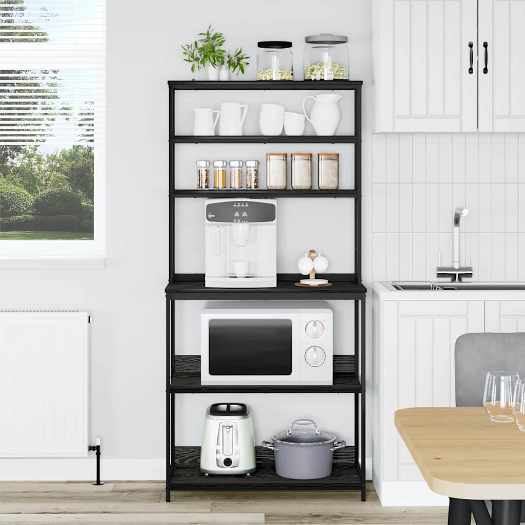 Mensola da cucina Rovere Nero 80 x 40 x 168 cm