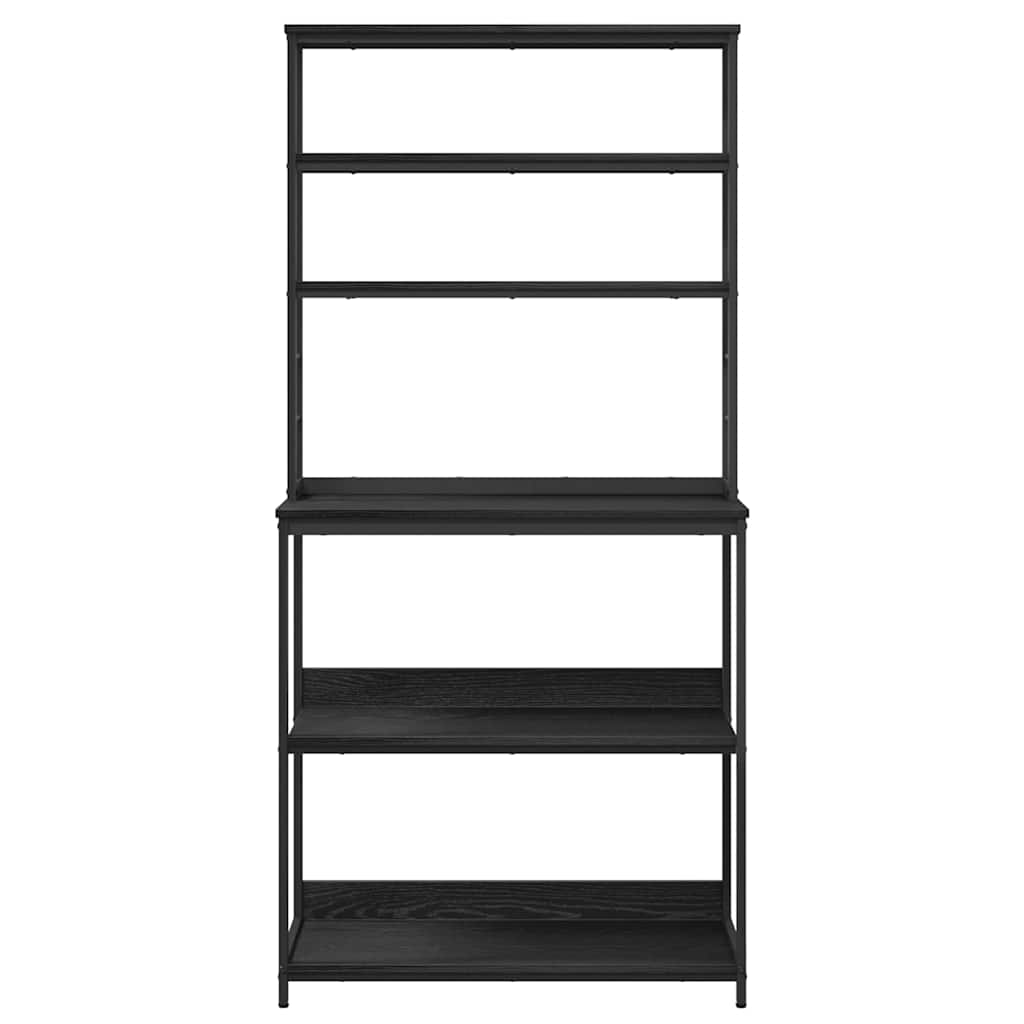 Mensola da cucina Rovere Nero 80 x 40 x 168 cm