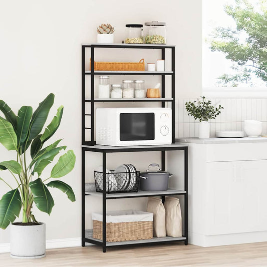 Mensola da cucina Grigio Sonoma 80 x 40 x 168 cm | homemem39