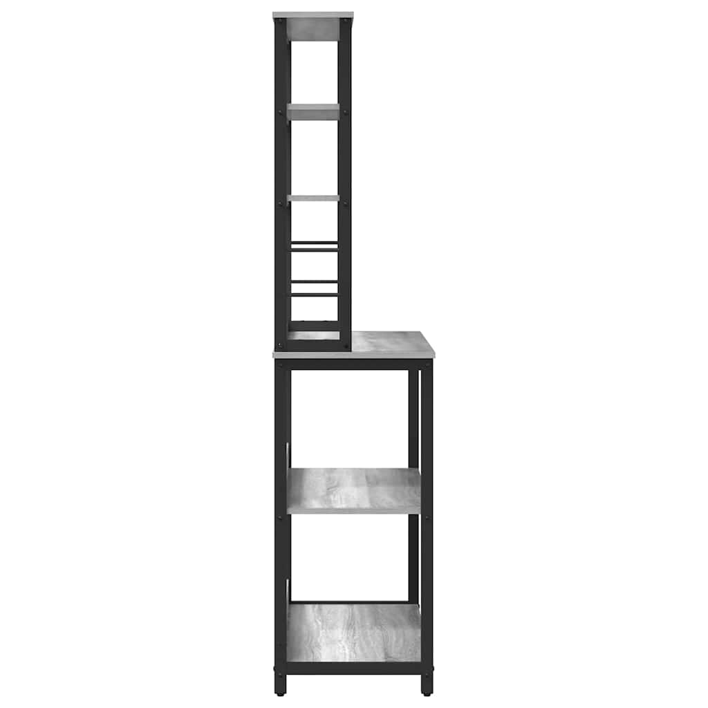 Mensola da cucina Grigio Sonoma 80 x 40 x 168 cm