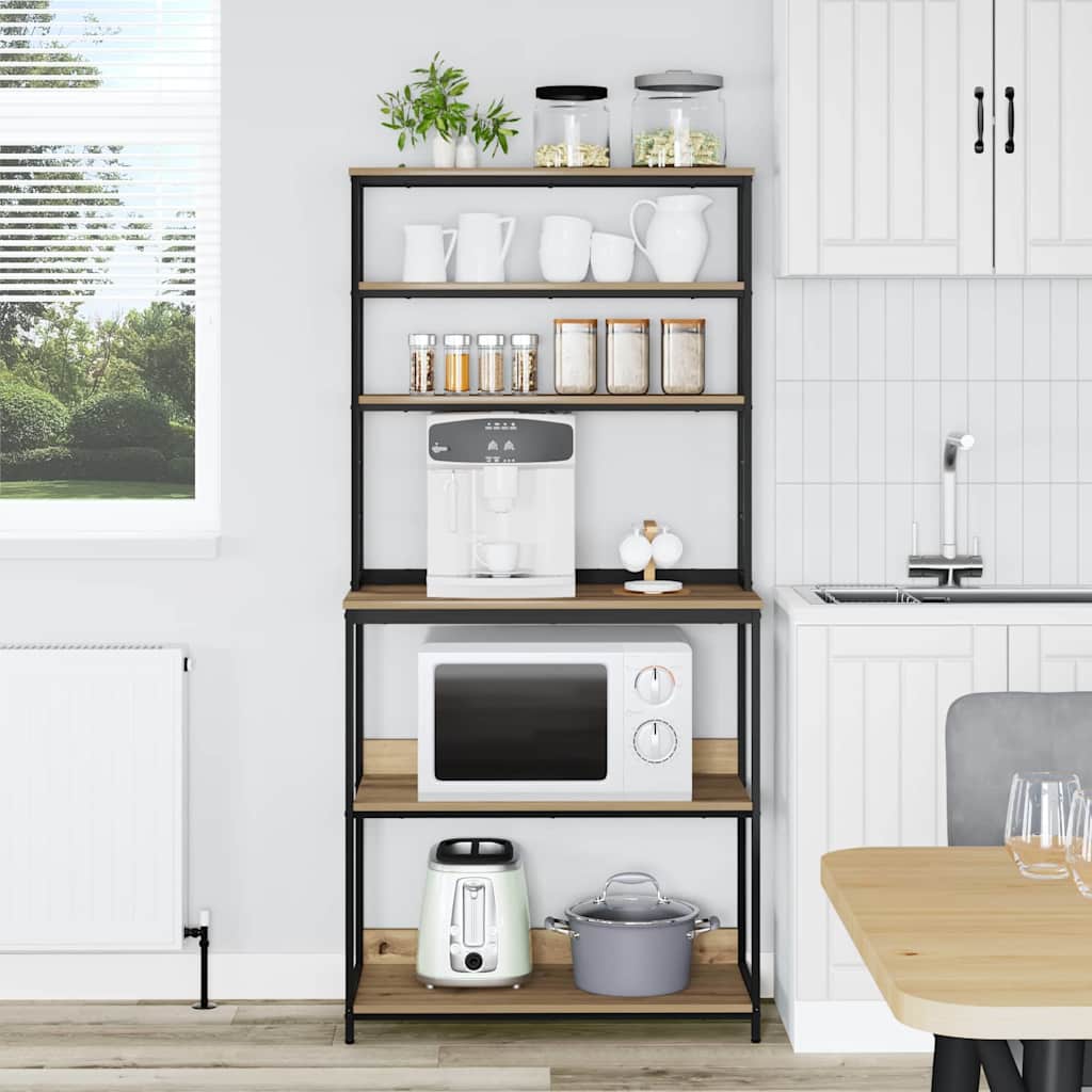 Mensola da cucina Rovere artigianale 80 x 40 x 168 cm