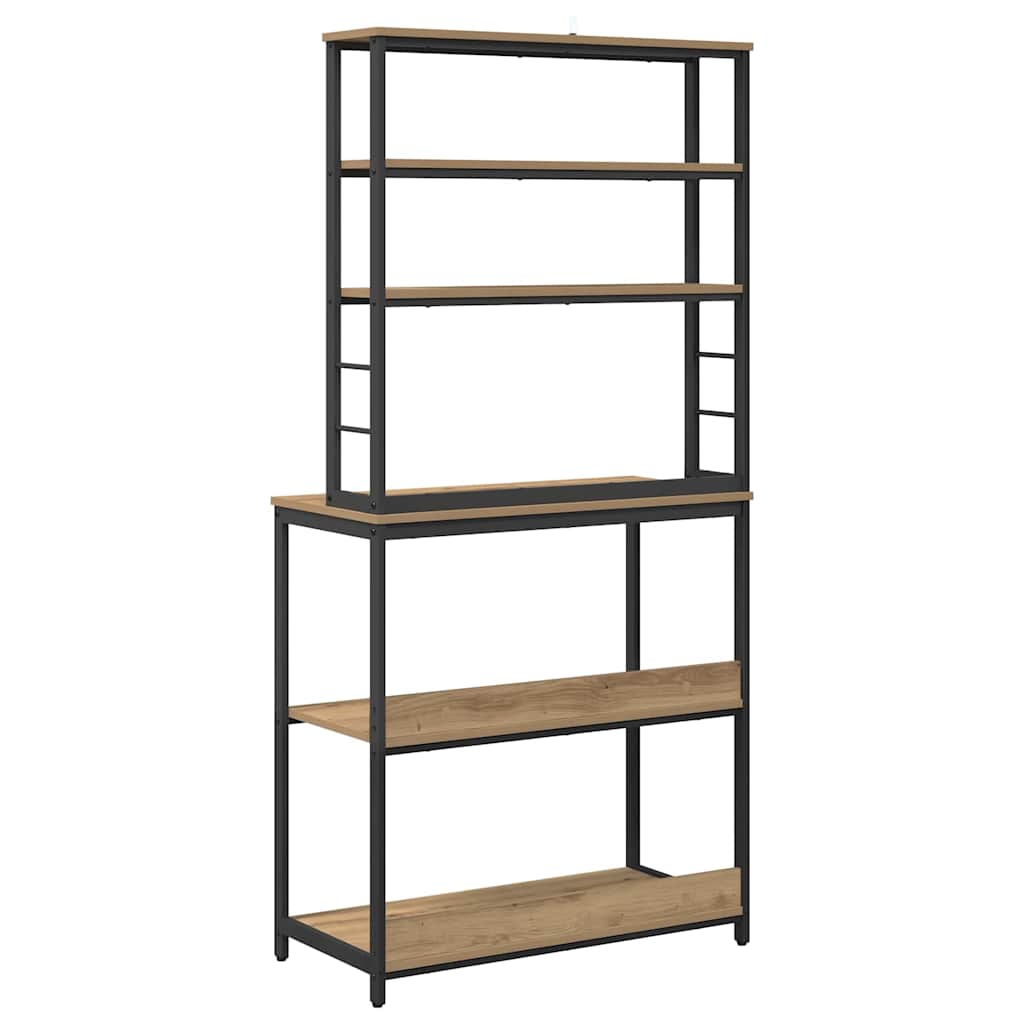 Mensola da cucina Rovere artigianale 80 x 40 x 168 cm