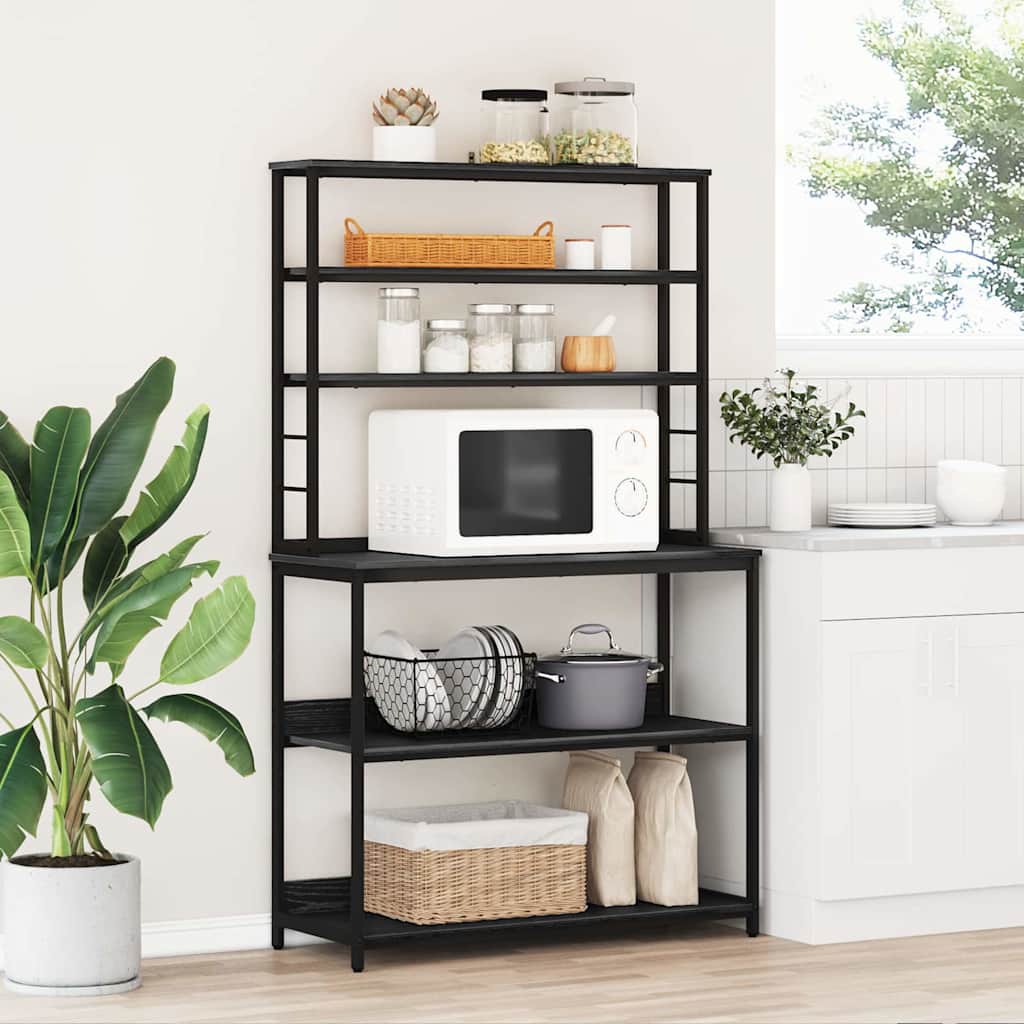 Mensola da cucina Rovere Nero 100 x 40 x 168 cm