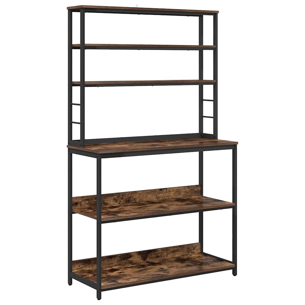 Mensola da cucina Rovere fumé 100 x 40 x 168 cm