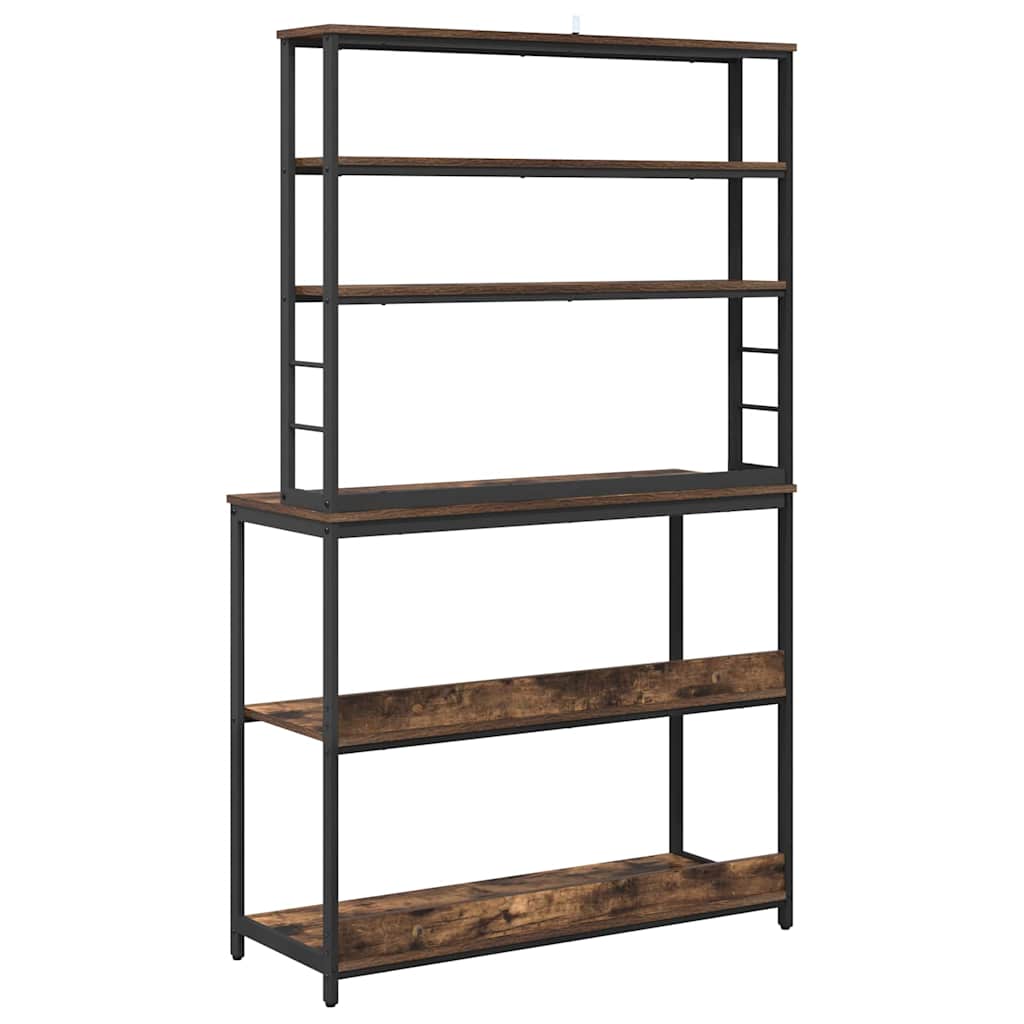 Mensola da cucina Rovere fumé 100 x 40 x 168 cm