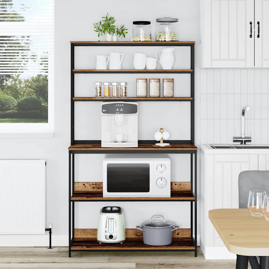 Mensola da cucina Legno vecchio 100 x 40 x 168 cm