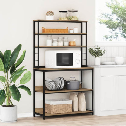 Mensola da cucina Rovere artigianale 100 x 40 x 168 cm