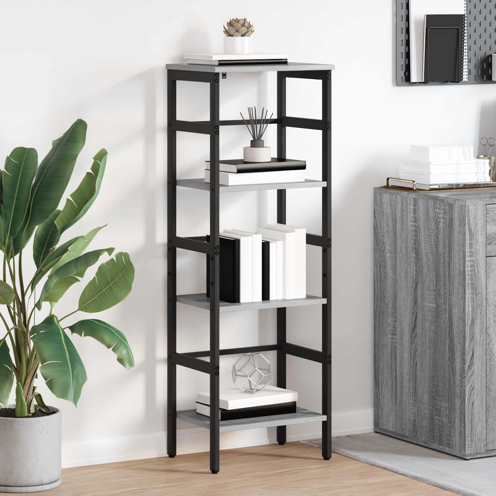 Libreria Grigio Sonoma 40 x 29,5 x 115 cm Legno multistrato | homemem39