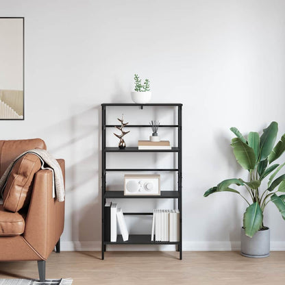 Libreria Rovere Nero 60 x 29,5 x 115 cm Legno multistrato