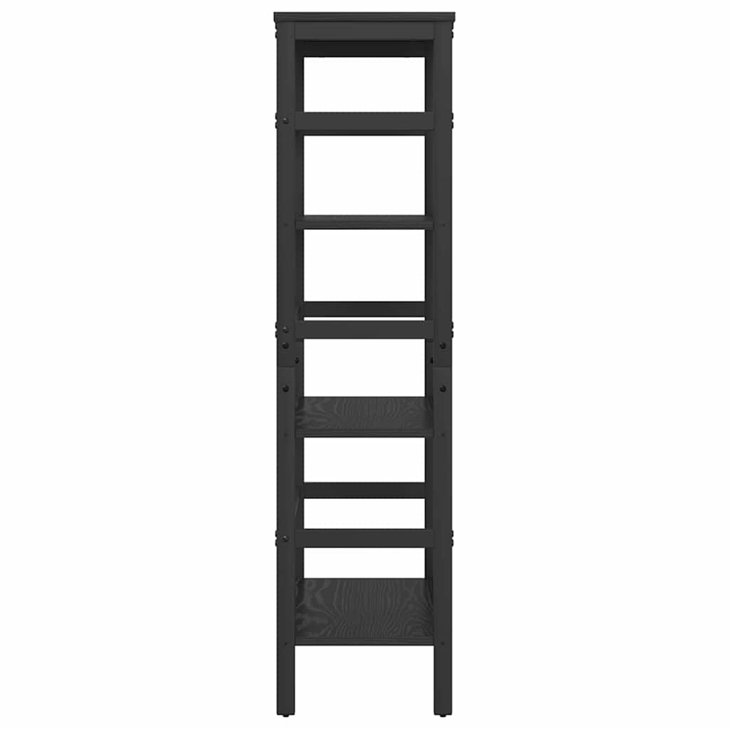 Libreria Rovere Nero 60 x 29,5 x 115 cm Legno multistrato