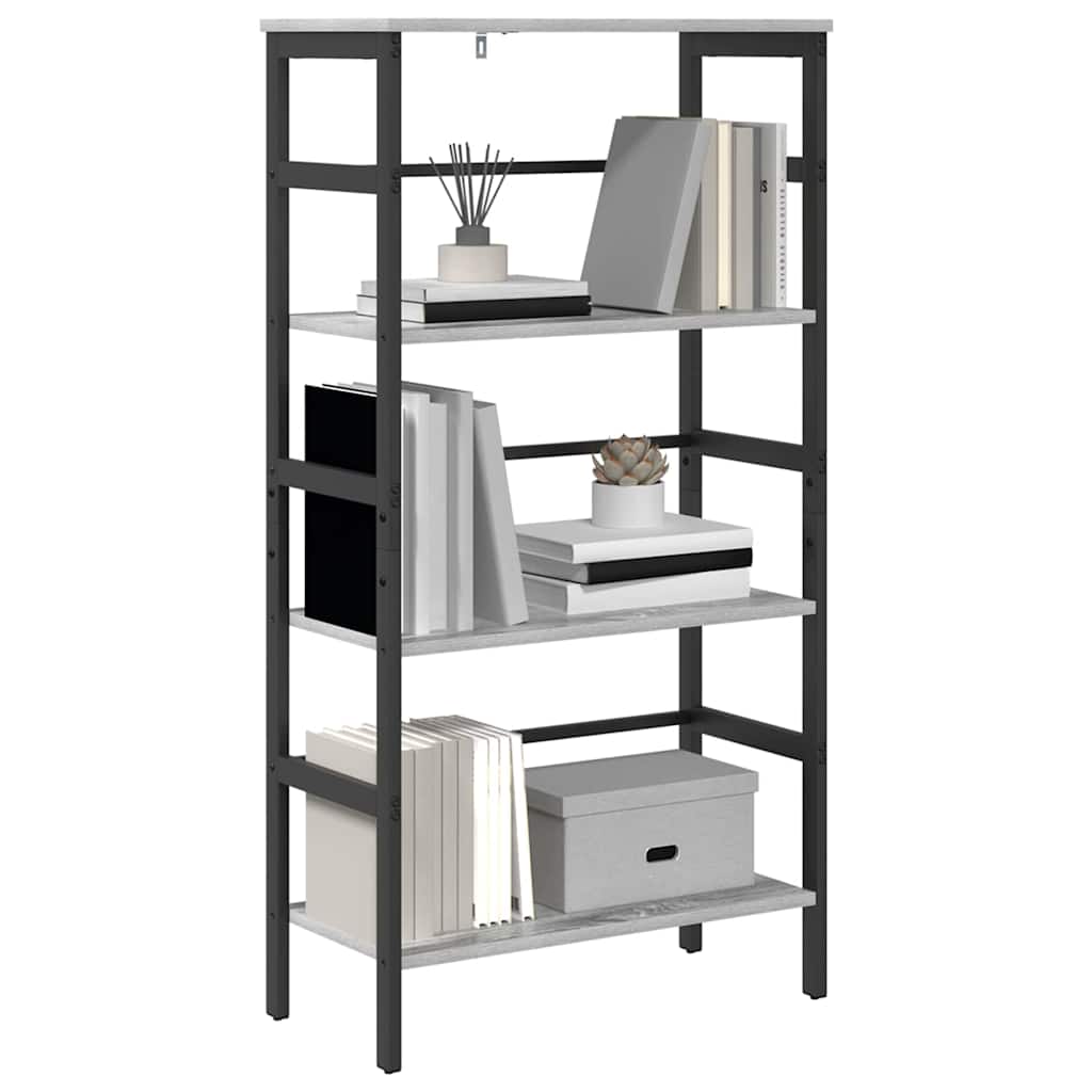 Libreria Grigio Sonoma 60 x 29,5 x 115 cm Legno multistrato