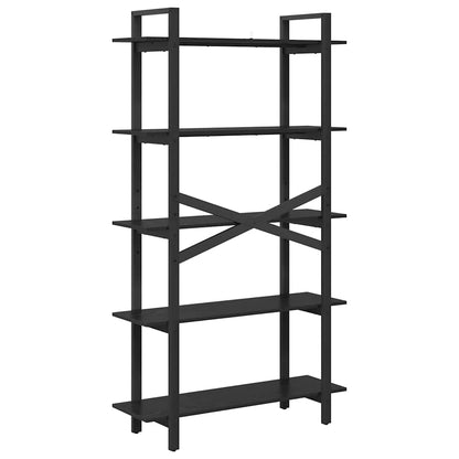 Libreria Rovere Nero 100 x 33,5 x 178 cm Legno multistrato