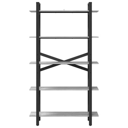 Libreria Grigio Sonoma 100 x 33,5 x 178 cm Legno multistrato