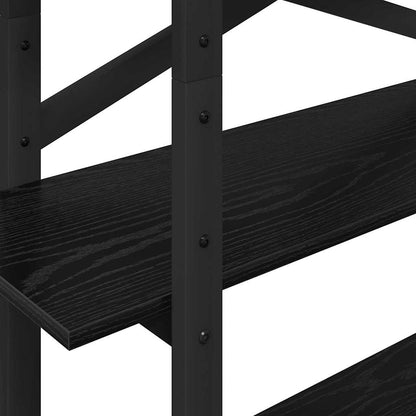 Libreria Rovere Nero 100 x 33,5 x 140 cm Legno multistrato