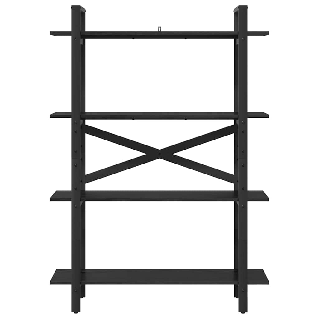 Libreria Rovere Nero 100 x 33,5 x 140 cm Legno multistrato