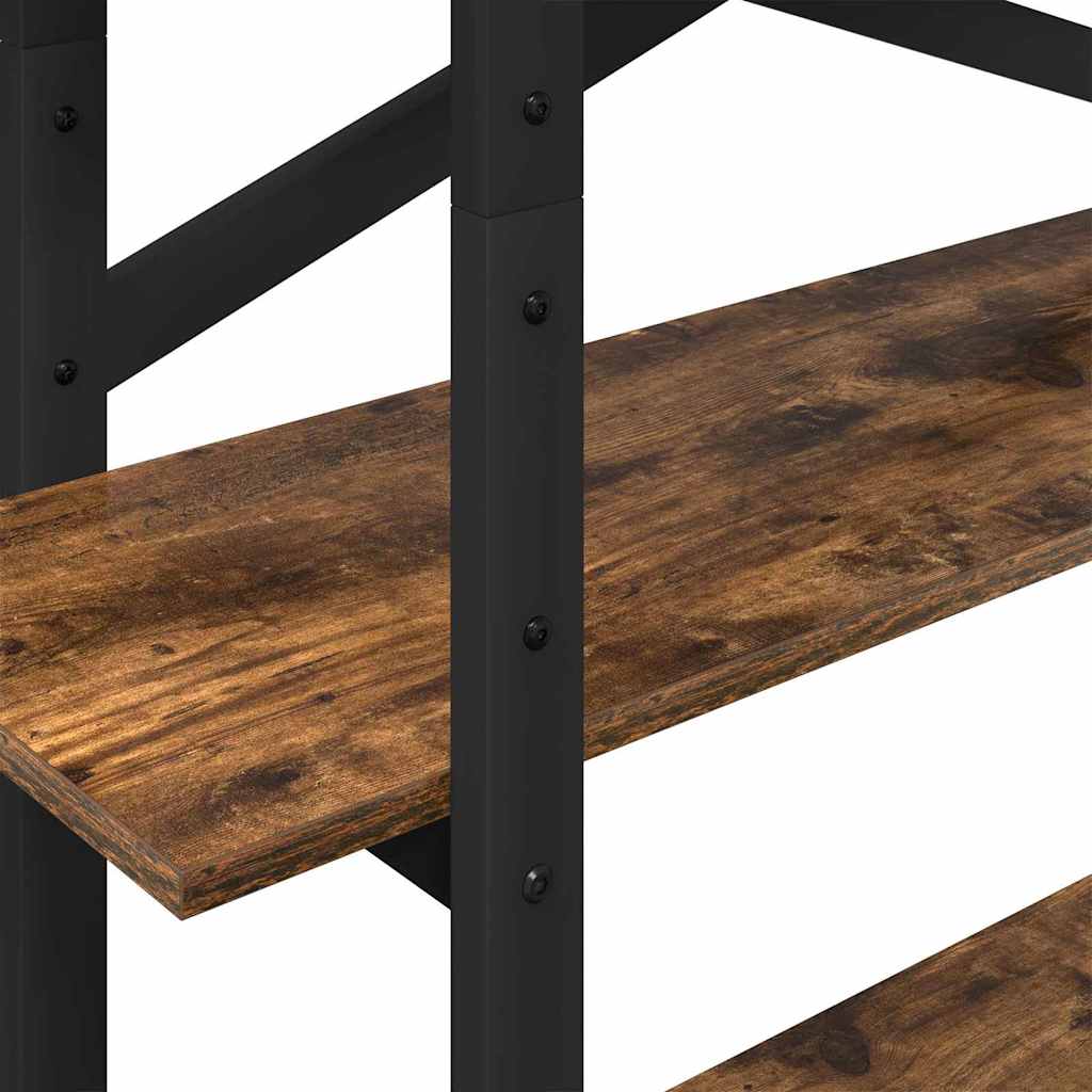 Libreria Rovere fumé 100 x 33,5 x 140 cm Legno multistrato