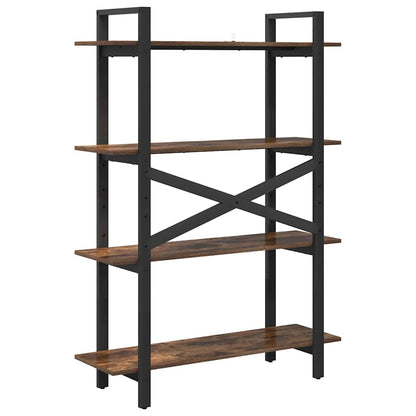 Libreria Rovere fumé 100 x 33,5 x 140 cm Legno multistrato