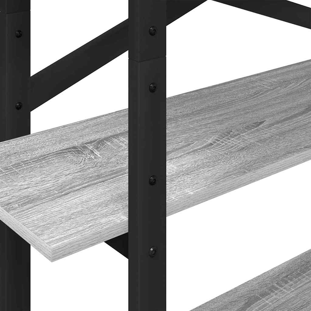 Libreria Grigio Sonoma 100 x 33,5 x 140 cm Legno multistrato