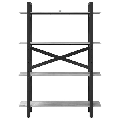 Libreria Grigio Sonoma 100 x 33,5 x 140 cm Legno multistrato