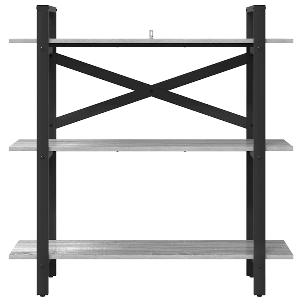 Libreria Grigio Sonoma 100 x 33,5 x 102 cm Legno multistrato