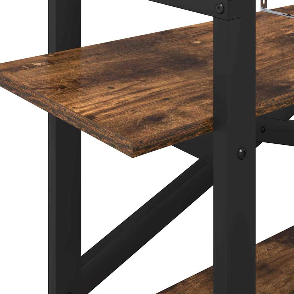 Libreria Rovere fumé 100 x 33,5 x 64 cm Legno multistrato