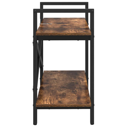 Libreria Rovere fumé 100 x 33,5 x 64 cm Legno multistrato