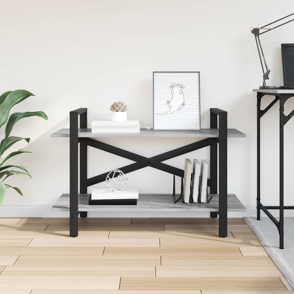 Libreria Grigio Sonoma 100 x 33,5 x 64 cm Legno multistrato