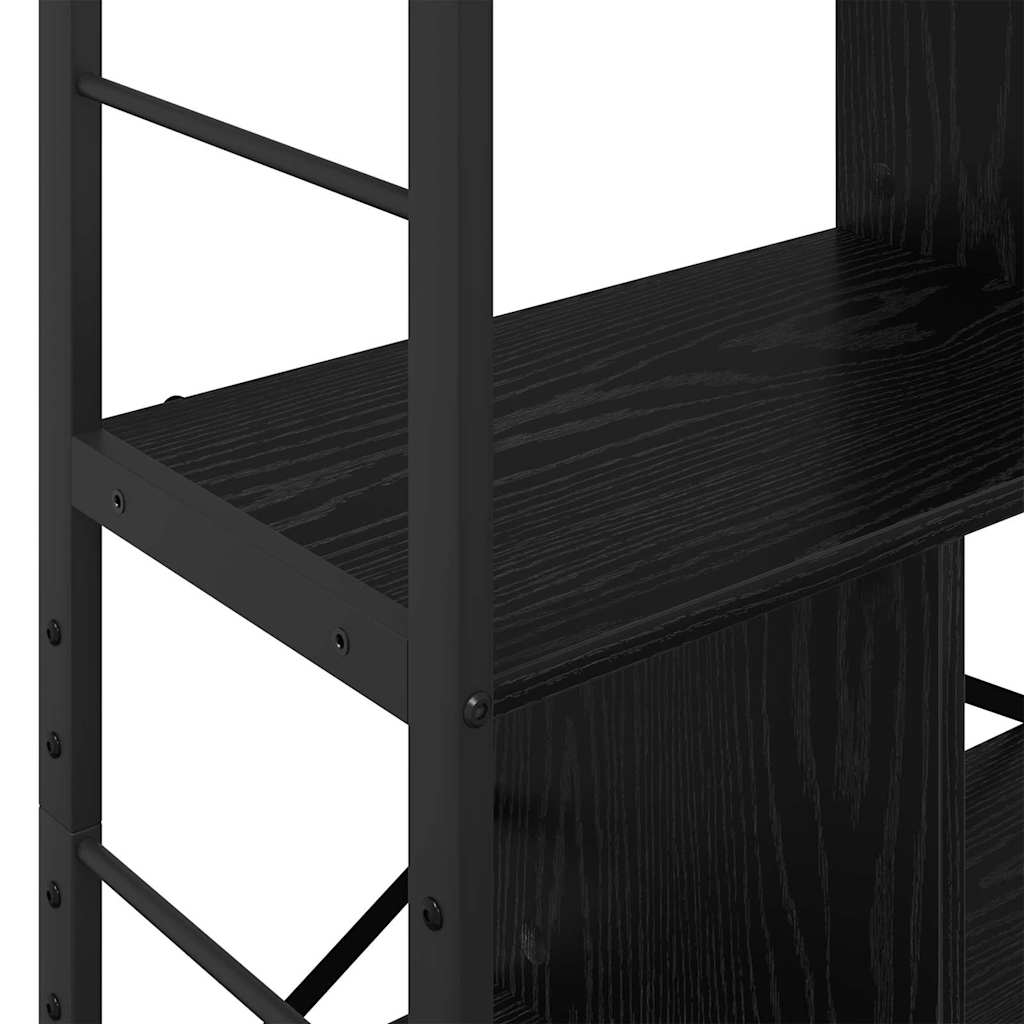 Libreria Rovere Nero 75 x 30 x 156 cm Legno multistrato | homemem39