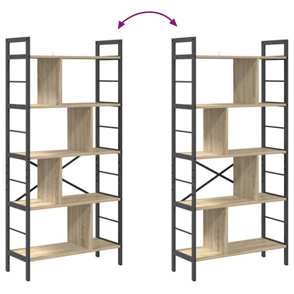 Libreria Rovere Sonoma 75 x 30 x 156 cm Legno multistrato | homemem39