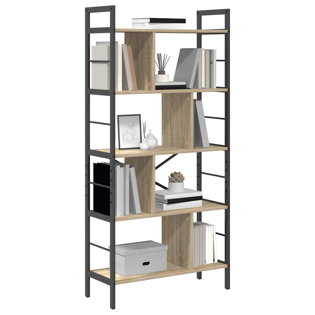 Libreria Rovere Sonoma 75 x 30 x 156 cm Legno multistrato | homemem39