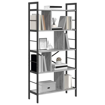 Libreria Grigio Sonoma 75 x 30 x 156 cm Legno multistrato | homemem39