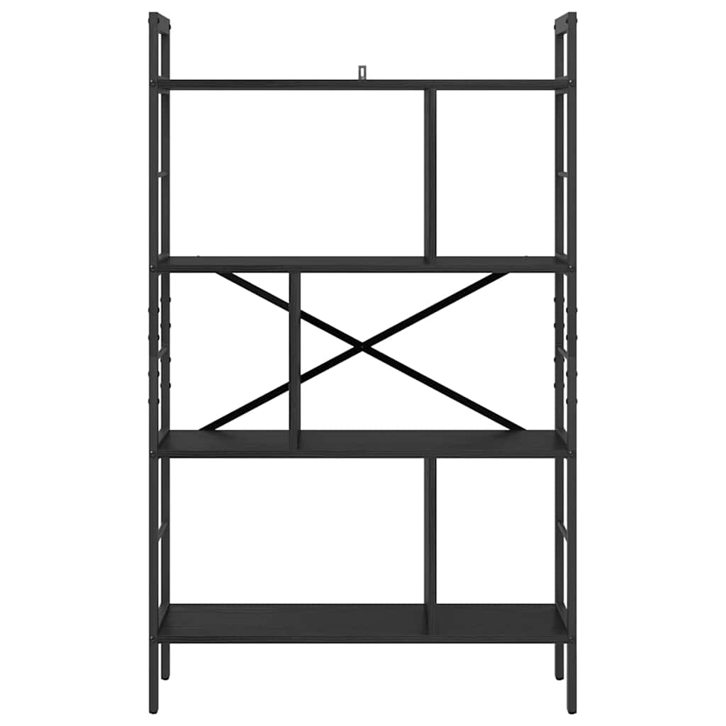 Libreria Rovere Nero 75 x 30 x 123,5 cm Legno multistrato | homemem39