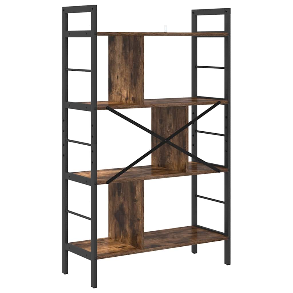 Libreria Rovere fumé 75 x 30 x 123,5 cm Legno multistrato | homemem39
