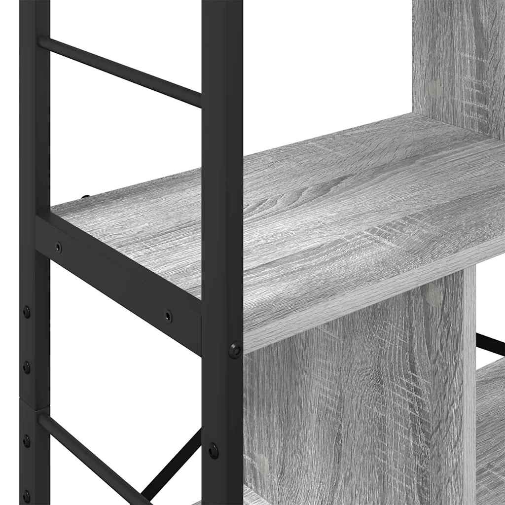 Libreria Grigio Sonoma 75 x 30 x 123,5 cm Legno multistrato | homemem39