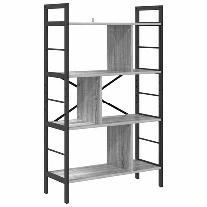 Libreria Grigio Sonoma 75 x 30 x 123,5 cm Legno multistrato | homemem39