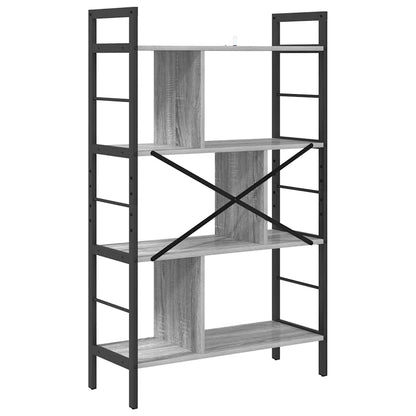 Libreria Grigio Sonoma 75 x 30 x 123,5 cm Legno multistrato | homemem39