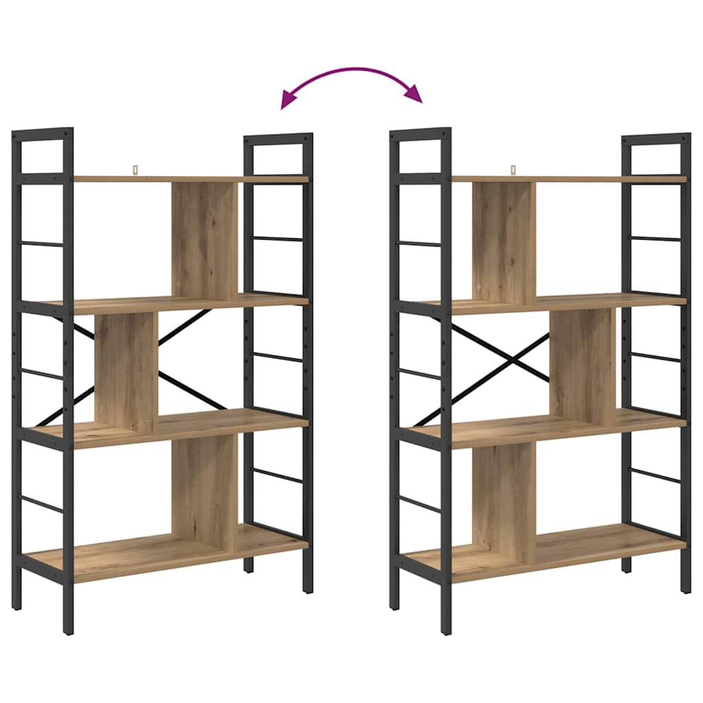 Libreria 7 livelli 75 x 30 x 123,5 cm Legno multistrato | homemem39