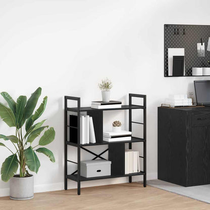 Libreria Rovere Nero 75 x 30 x 91 cm Legno multistrato | homemem39